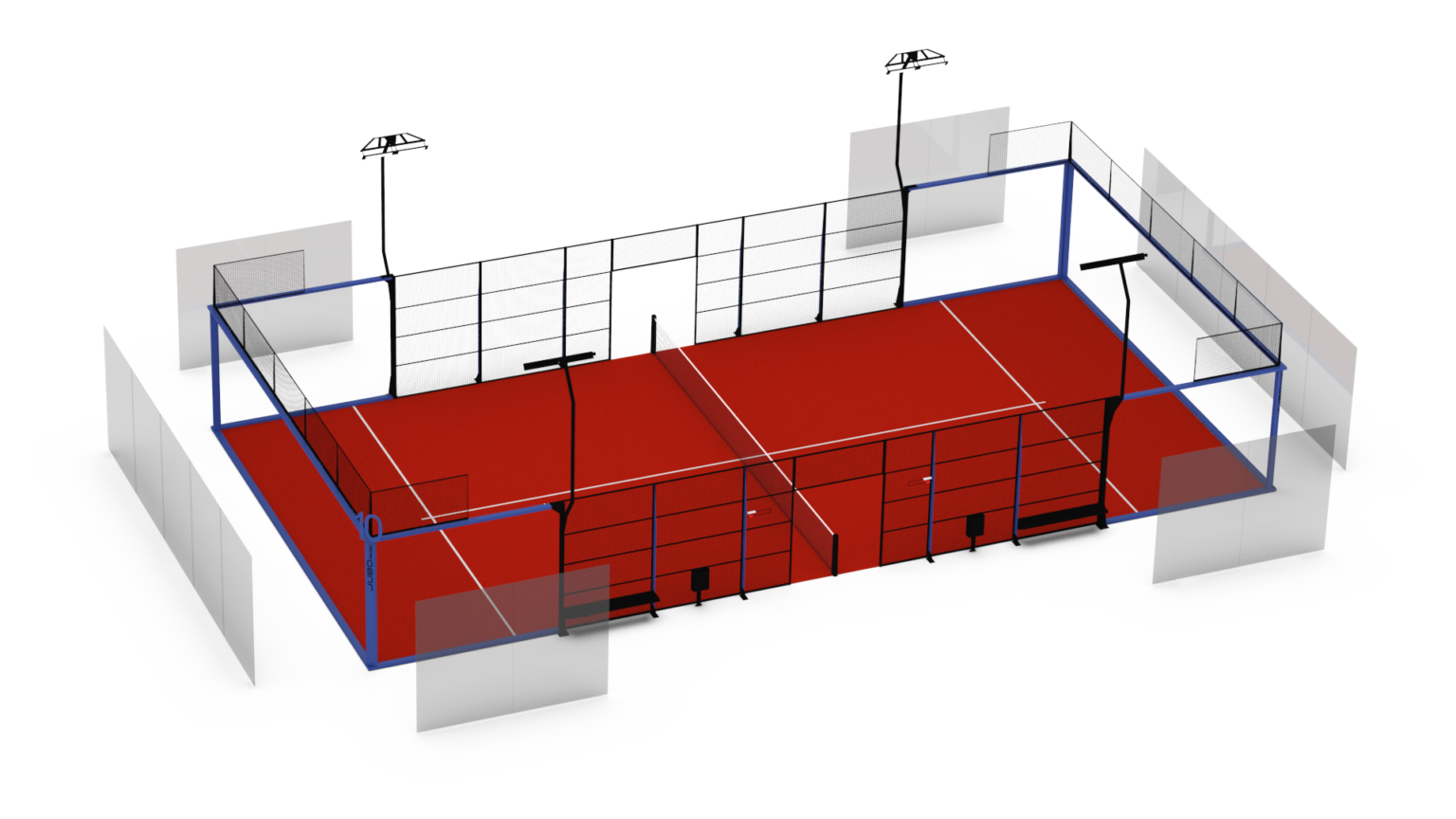 Panoramic Padel Court | Professional Club Standard | Jubo Padel