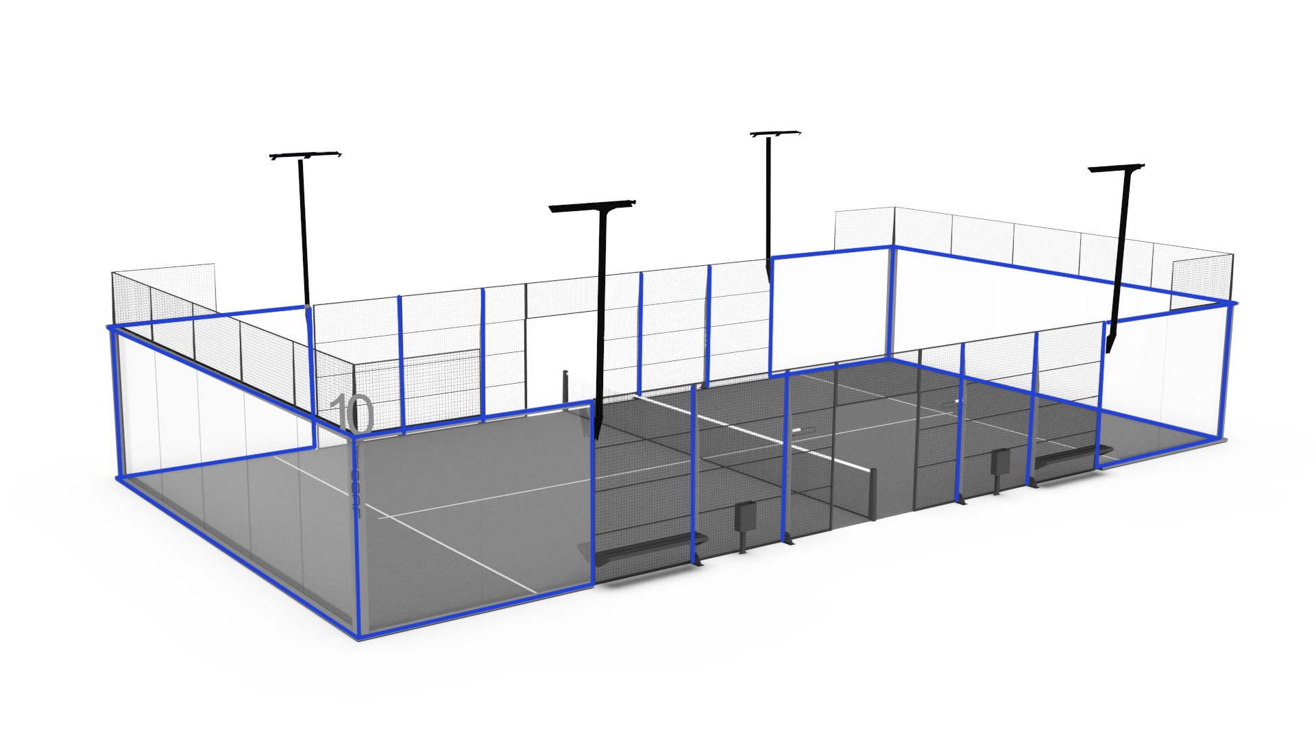 Panoramic Padel Court | Professional Club Standard | Jubo Padel